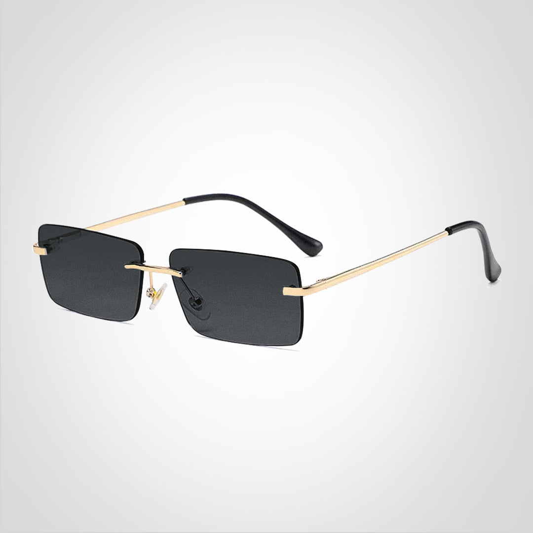 SkyMuse – Lunettes de soleil rectangulaires sans monture au design léger