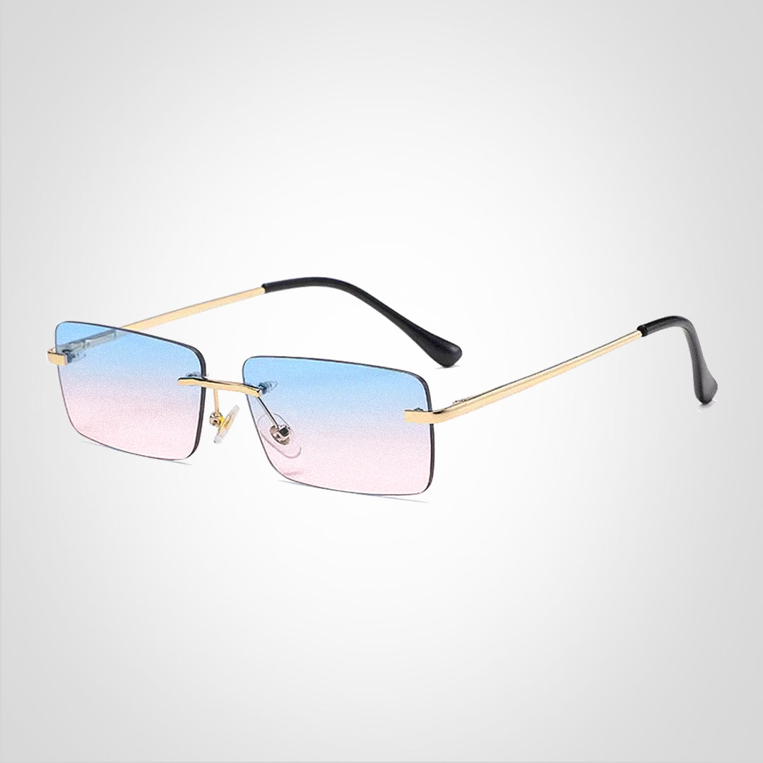 SkyMuse – Lunettes de soleil rectangulaires sans monture au design léger