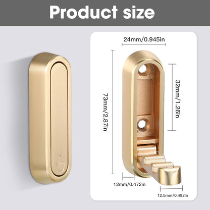 Royallure Foldable Wall Coat Hook - Space-Saving Zinc Alloy Design for Organized Living 2