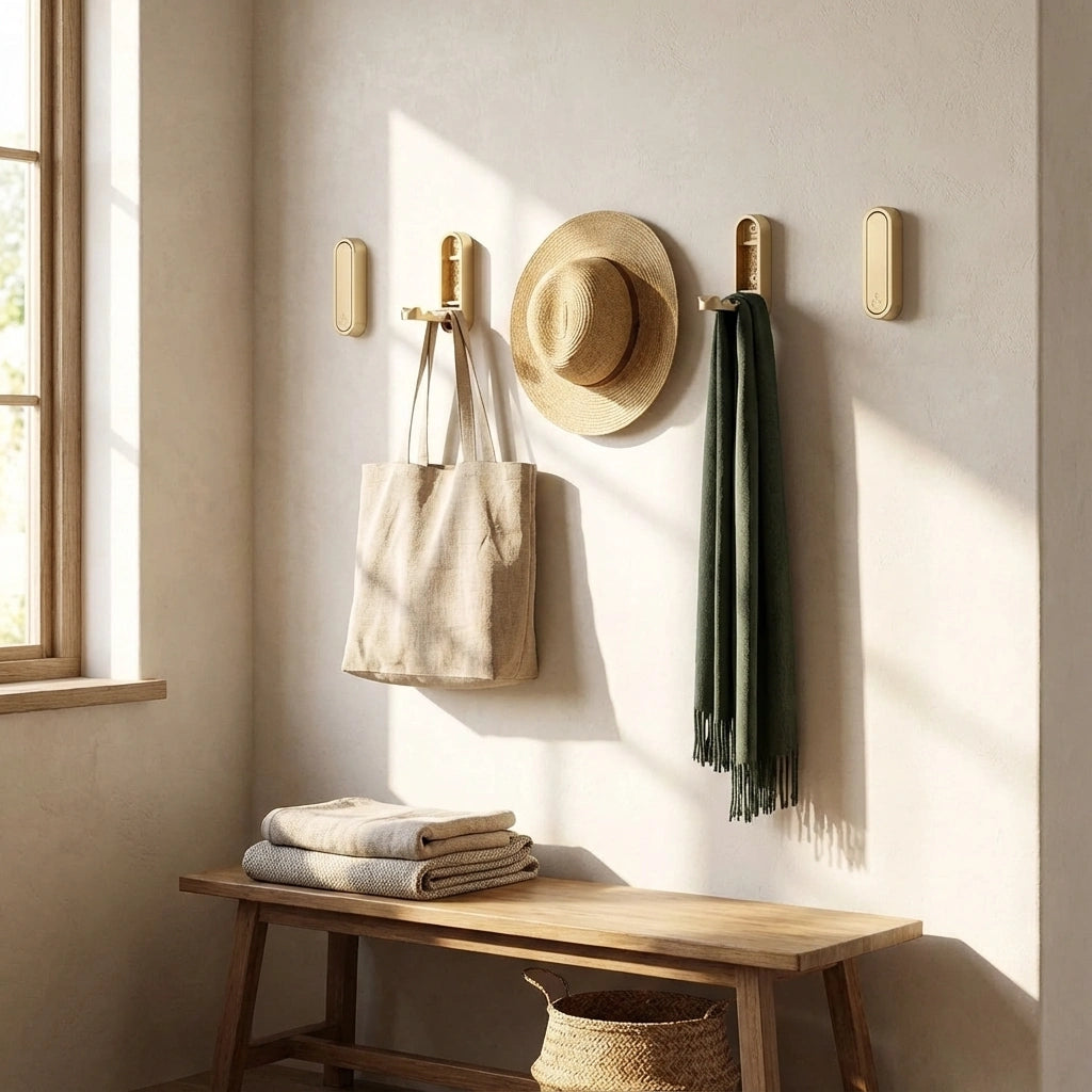 Royallure Foldable Wall Coat Hook - Space-Saving Zinc Alloy Design for Organized Living 6