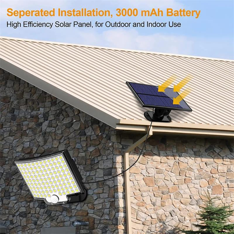 Royallure Solar Outdoor Light with Motion Sensor - 106 LEDs, Waterproof Garden Wall Light