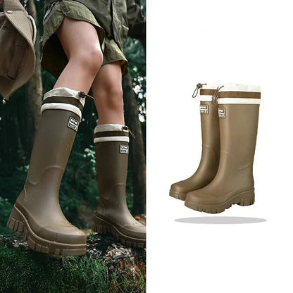 Waterproof Rain Boots for Outdoor Adventures – Durable Slip-On Boots for Wet Weather, Gardening and Everyday Use