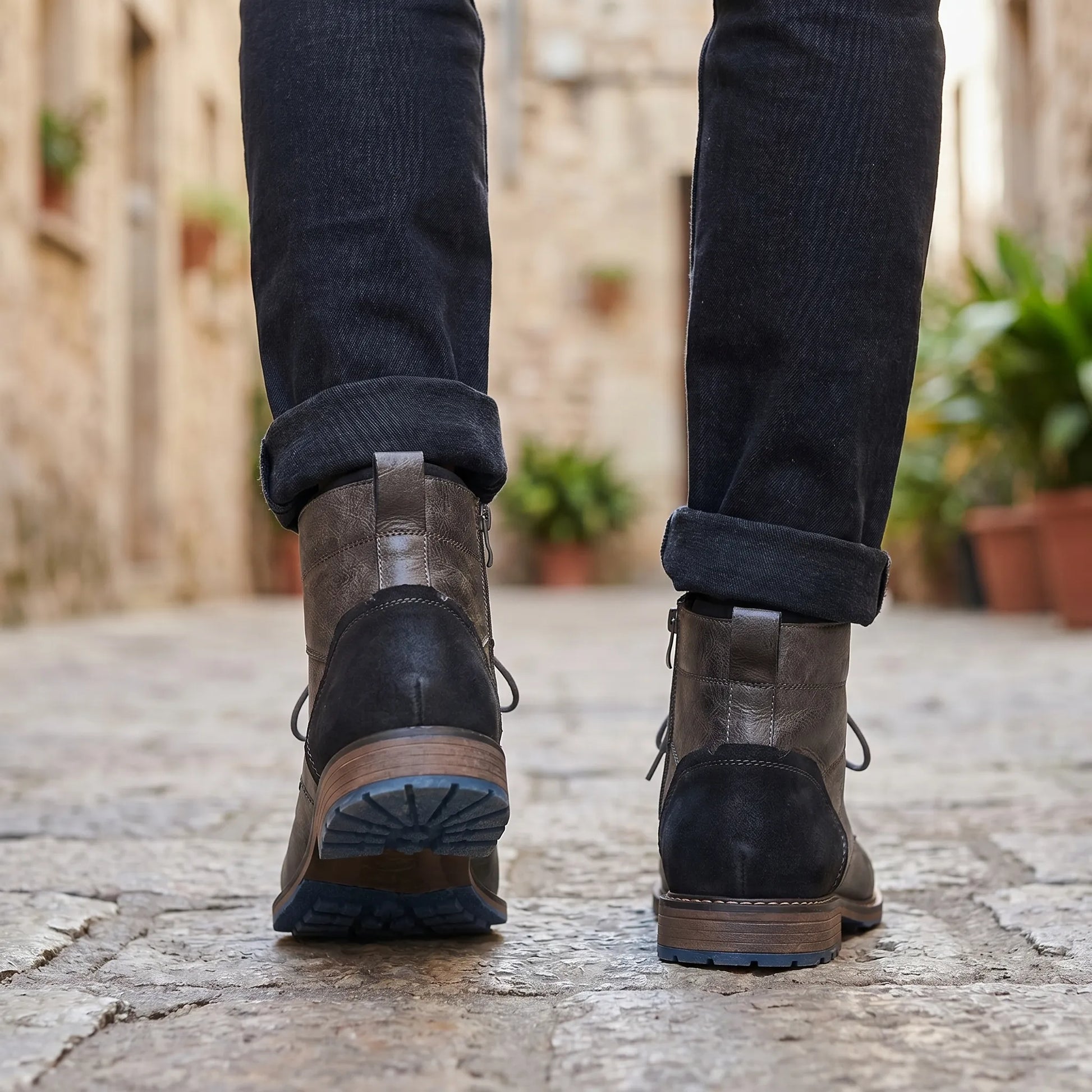 Ruggden - Lace-Up Ankle Boot For Men  Everyday Casual Wear
