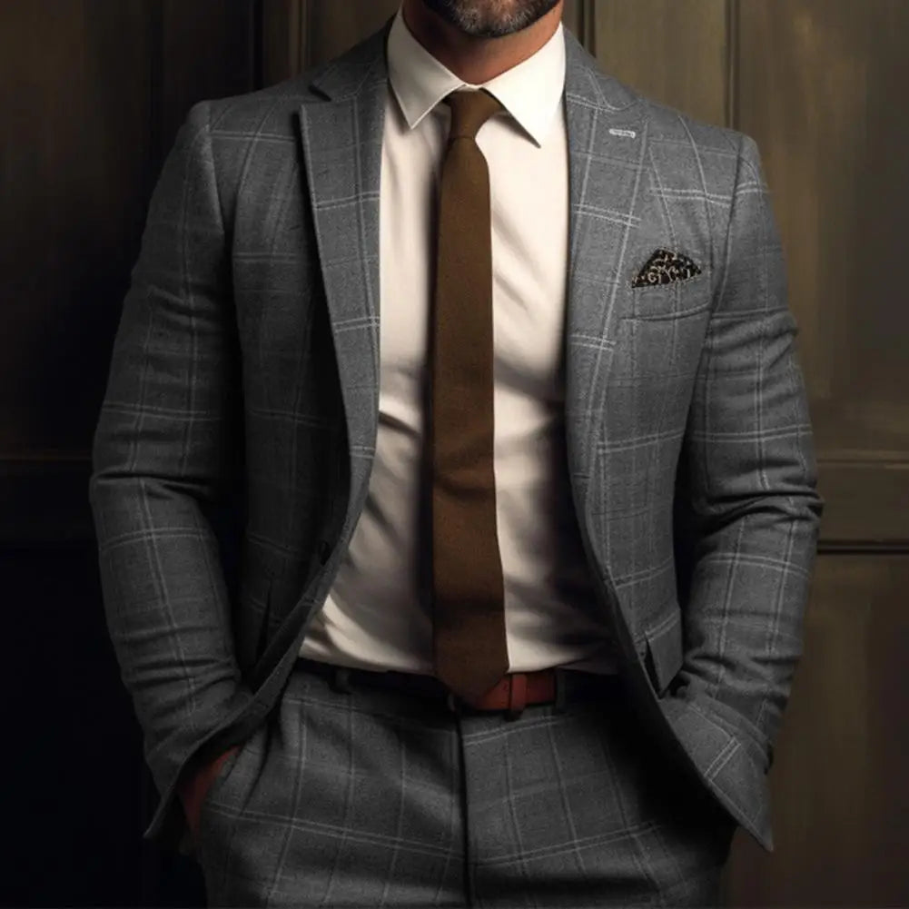 Jordan – Costume Homme Deux Pièces Blazer à Col Cranté & Pantalon Slim
