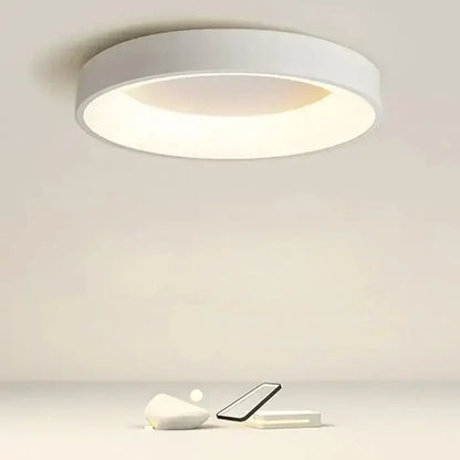 Runde LED-Deckenlampe – Skandinavisches Design, Warmweiß Zorenza