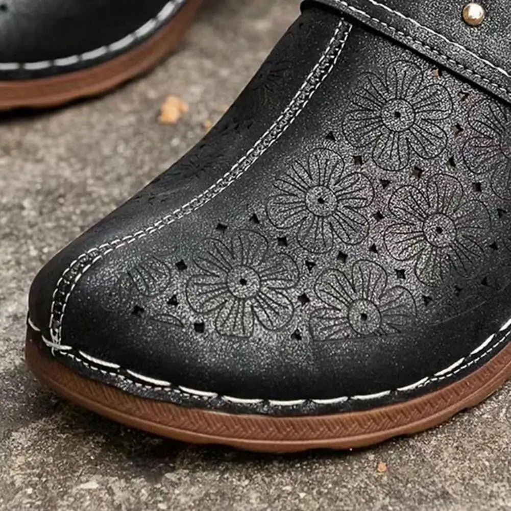 Anvaya | Sandaaltjes met gesloten teen en plateauzool voor dames – stevige instapschoenen voor casual wandelingen