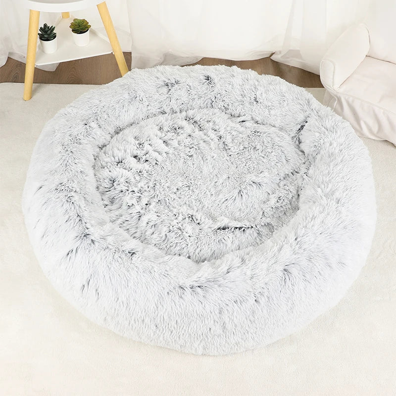 Hundebett | Plüsch | Anti-Stress | Waschbarer Bezug | 3 Größen