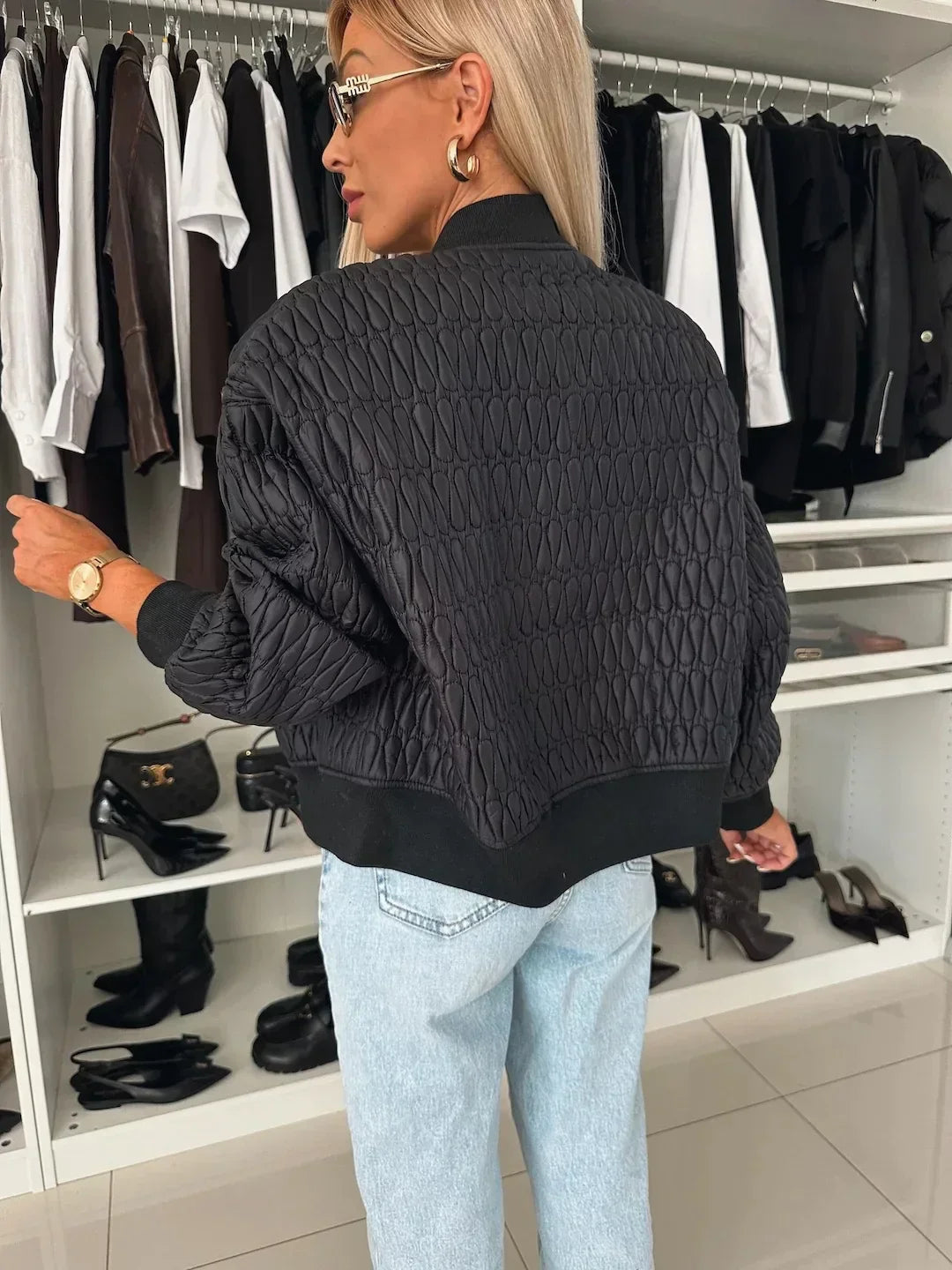 Elizabeth | Quilted stylish Bomber jacket