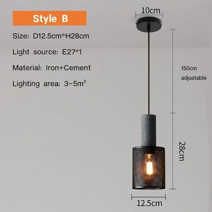 Luxorion | Retro Pendelleuchte im amerikanischen Landhausstil