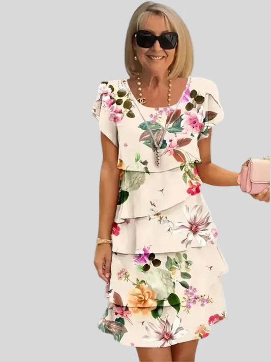 Helena | Elegáns Kényelem Ráncos Ruha