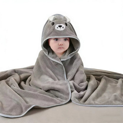 Zachte Baby Badcape™ – Met Capuchon & Schattig Design