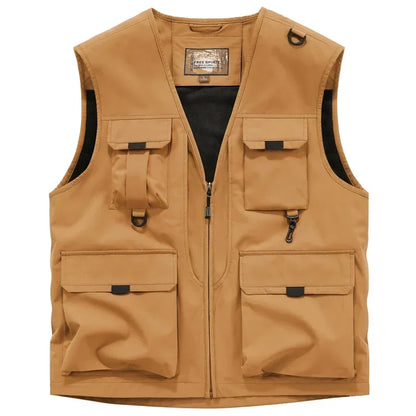 Mason | Multi Pocket Zip Front Utility Vest