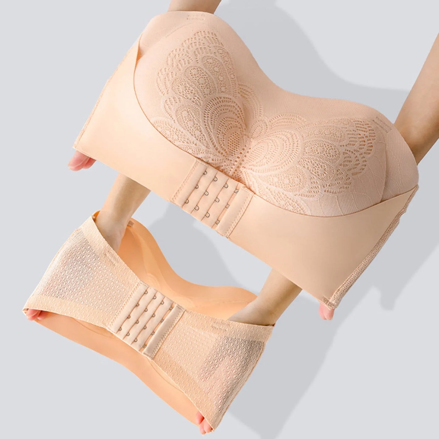 Bandeau-top för kvinnor med framknäppning