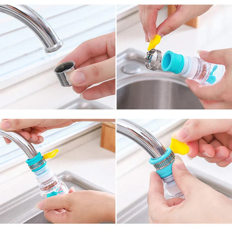 EcoStream 360 – Universeller Wasserhahn-Bubbler mit 360° Drehung & Wassersparfunktion