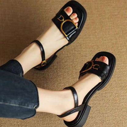 Samantha – Elegant Buckle Strap Sandal