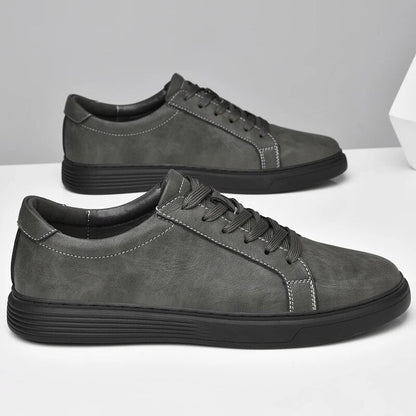 Men's Genuine Leather Sneakers Casual Dress Shoes