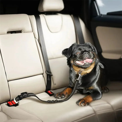 SafeRide FlexGuard – Verstellbarer Hunde-Autosicherheitsgurt mit Elastischer Dämpfung & Reflexion