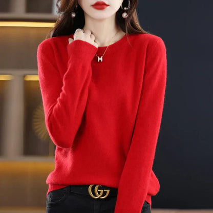 Lysandra – Women’s 100% Cashmere Crew Neck Sweater