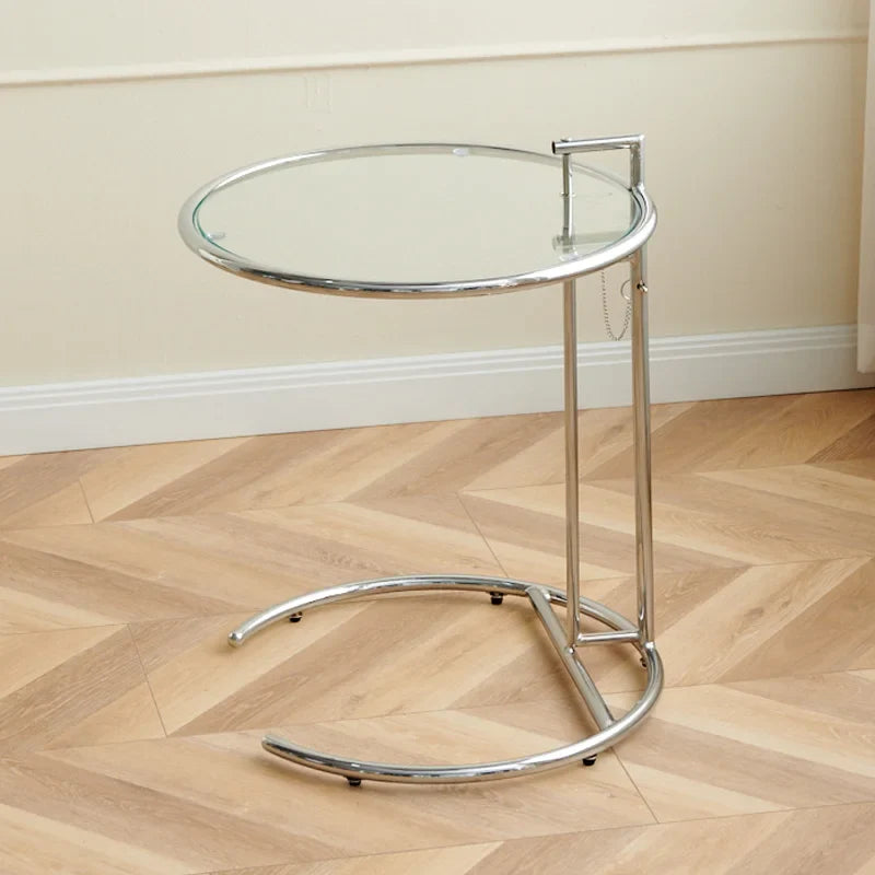 Solvane - Glazen Salontafel Met RVS Onderstel
