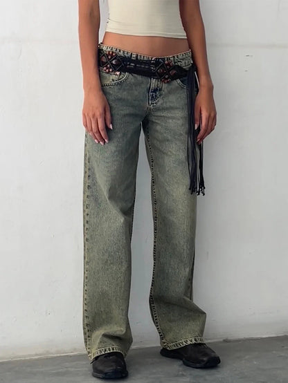 Retroinspirerede Jeans med Loose Fit