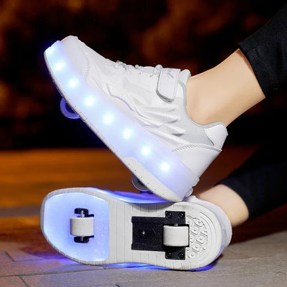 Rollix | Buty do jazdy na rolkach z 2 kołami – Trwałe sneakersy do jazdy na świeżym powietrzu