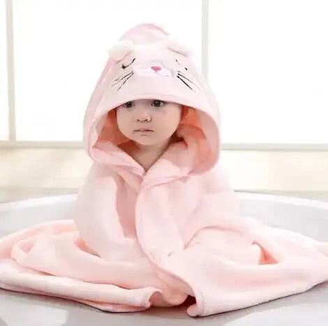 Zachte Baby Badcape™ – Met Capuchon & Schattig Design