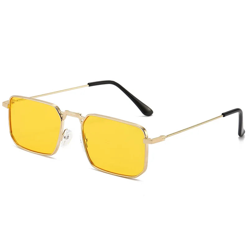 New Classic 2024  Men's Sunglasses UV400 Hip Hop Instagram Hong Kong Style Sunglasses Women's Fashion Trend Metal Sunglasses