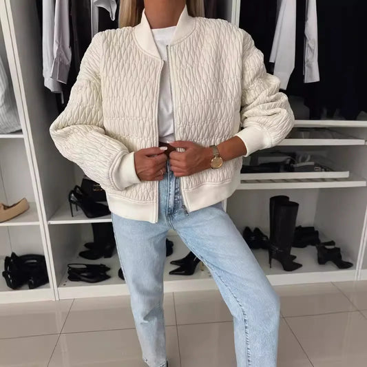 Hazel | Women’s Fashion Zip Front Quilted Jacket