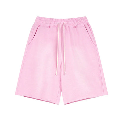 Acid Wash Cotton Shorts