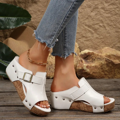 Flora - Damen Plateau Sandalen