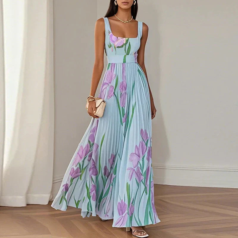 Fleuré™ | Sukienka maxi w kwiaty o kroju litery A