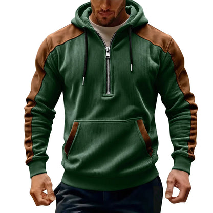 Lumeon | cHerenhoodiejack met ritssluiting, casual sweatshirt met capuchon
