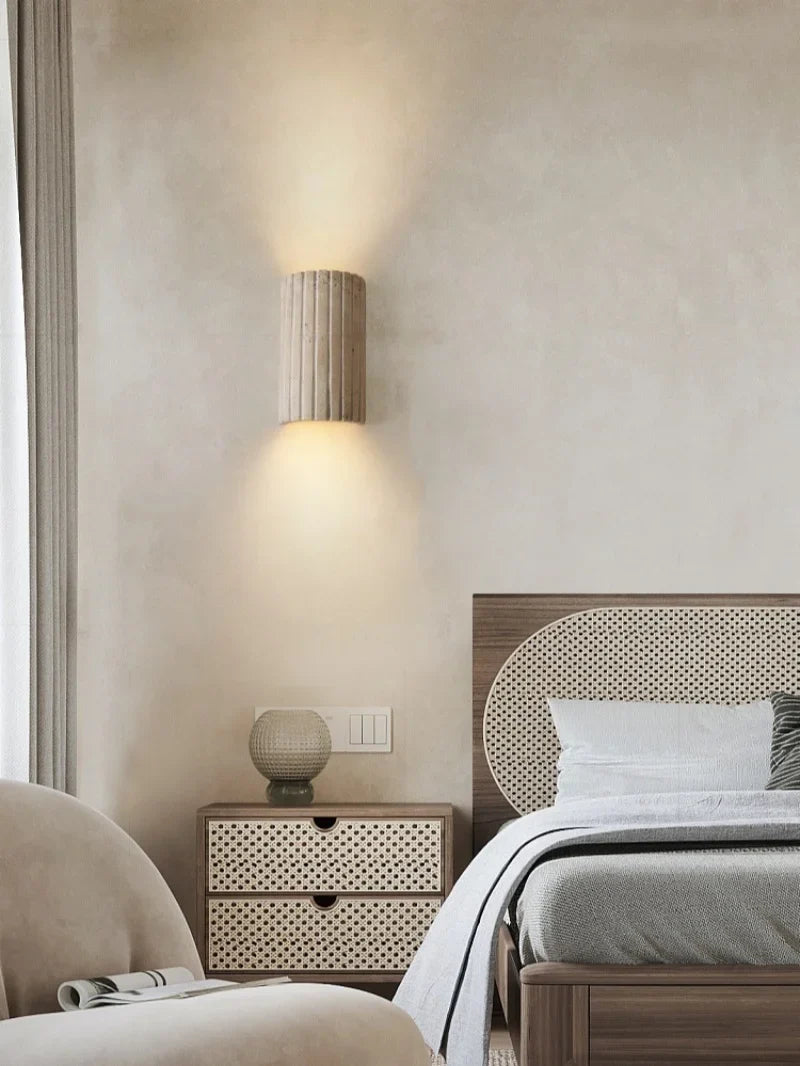 TerraLume Wabi-Sabi Travertin LED Wandlamp