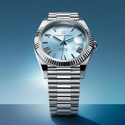 Luxe Heren Automatische Horloge – RVS, zelfopwindend, kalenderfunctie – Stijl voor elke gelegenheid