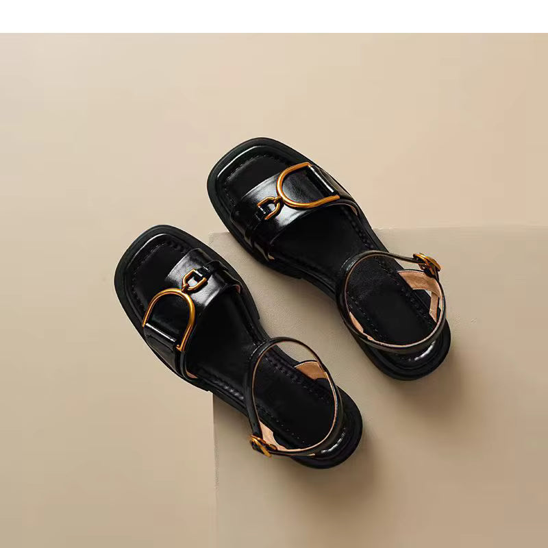 Samantha – Elegant Buckle Strap Sandal