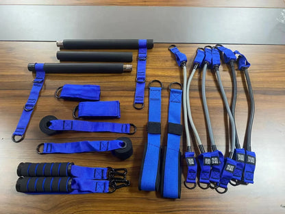 Widerstandsband-Trainingsset mit Stange und Zubehör für Zuhause Zorenza