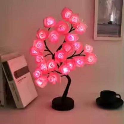 Rosenbaum-Nachtlicht mit LED-Beleuchtung