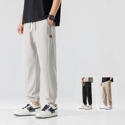 New Spring Summer Men Cotton Jogger Pants Harajuku Cargo Elastic Waist Male Baggy Trouser Casual Harem Korean Hip Hop Sweatpants