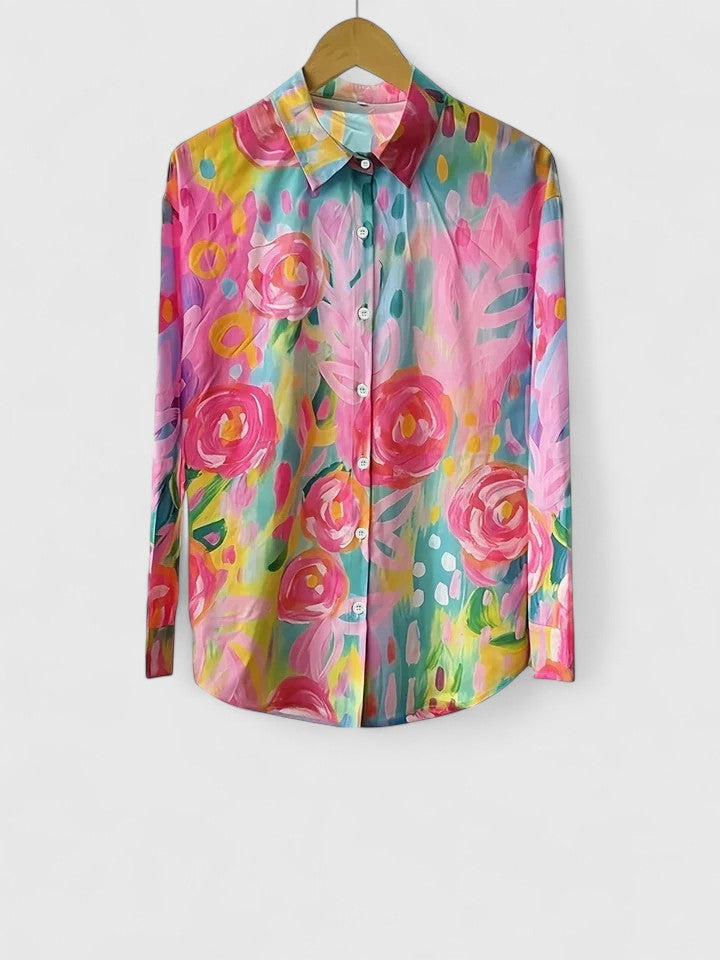TCF Silk Blouse Tailored Lightweight Elegant