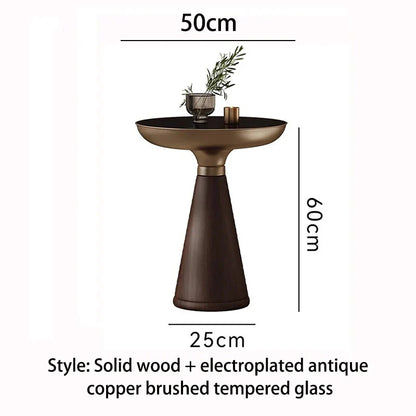 Solvaynne - Nordic Ronde Houten Salontafel Luxe Design