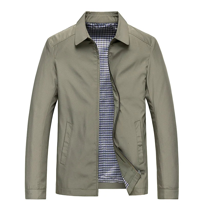 Alaric | Luxuriöse Herrenjacke | Summer Jacket – Elegant Men’s Premium Outerwear in Lightweight Smooth Fabric