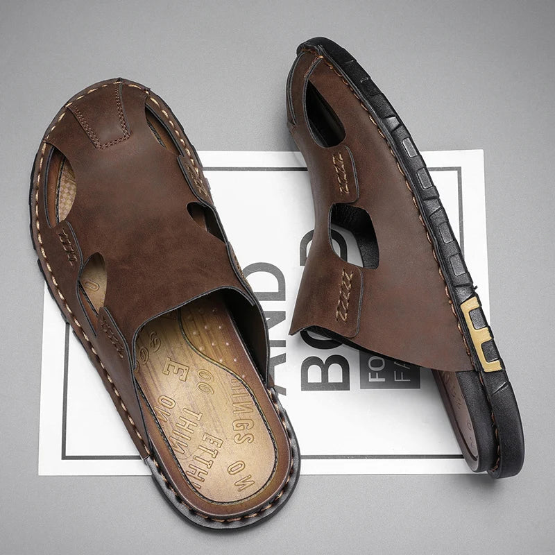 Læder Sandaler