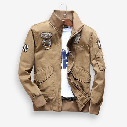 Omar – Veste zippée à manches longues avec col montant et poches