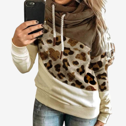 Avia - Sweat à capuche à manches longues et cordon de serrage avec imprimé léopard