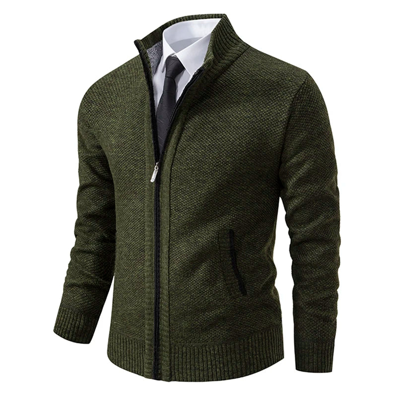 Keldric – Men’s Zip Front Cardigan for Everyday Wear