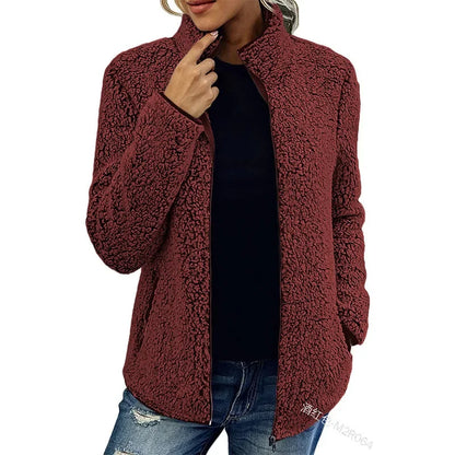 Kerina | Zachte fleecejas voor dames – Warme casual jas voor buiten