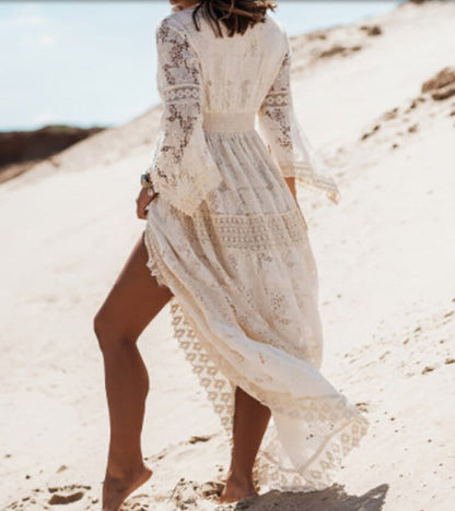 Robe longue bohème Emily coupe fluide décontractée
