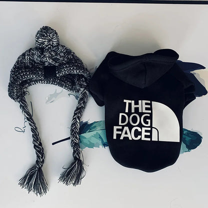 Wärmender Hundehoodie zum Öffnen