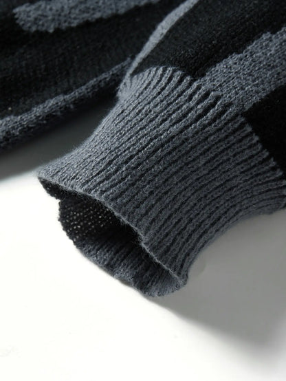 RONAN | CONTRAST KNIT MEN'S PULLOVER