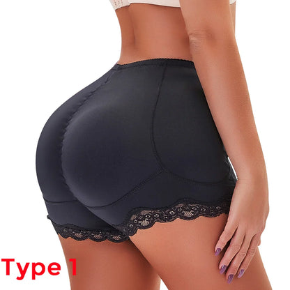 CXZD Butt Lifter Pants Women Fake Buttocks Plump Hips Large Size Body Shaping Panties Lace Fake Ass Pad Boxer Shapewear Shorts
